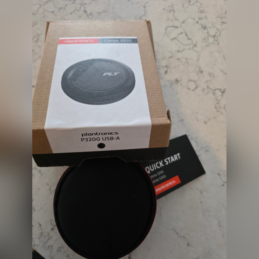 Plantronics P3200 USB-A Portable Speaker - Black with Red Trim New In Box